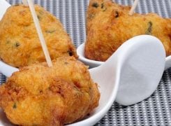 Receta buñuelos de bacalao